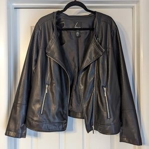 Lane Bryant faux leather jacket